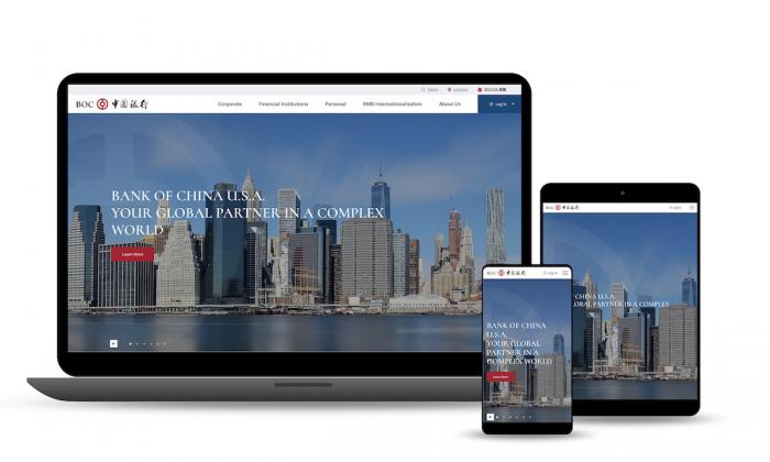 New Website Design for Bank of China U.S.A.